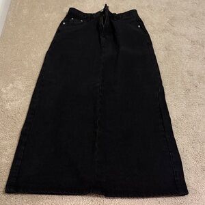 Princess Polly Black A-Line Skirt